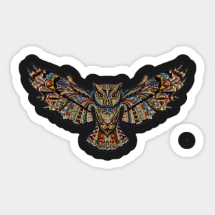 Trippy owl Sticker